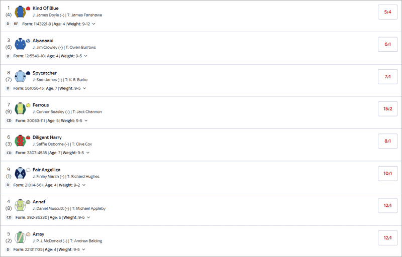 Chipchase Stakes 2025 Betting