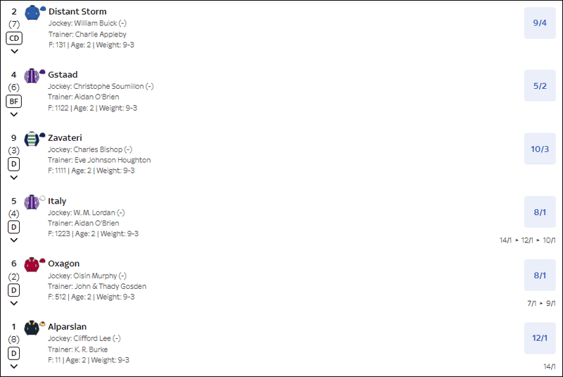 Dewhurst Stakes 2025 Betting
