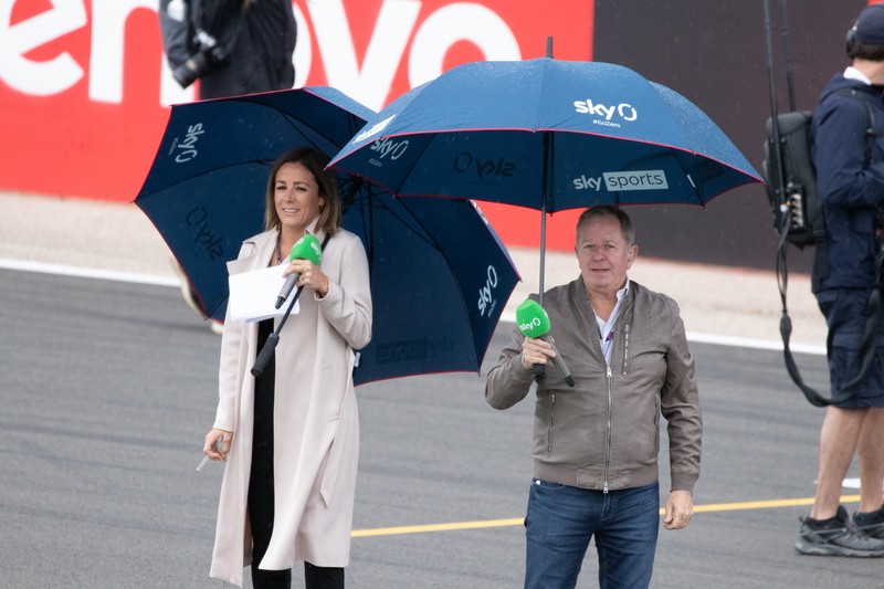 Natalie Pinkham with Martin Brundle