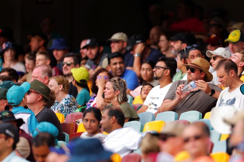 Cricket fans at stadium